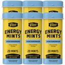 Viter Energy Caffeinated Mints 40mg Caffeine, B Vitaminas, Sugar Gratis. (Wintergreen, 20pcs, 6 Pack)