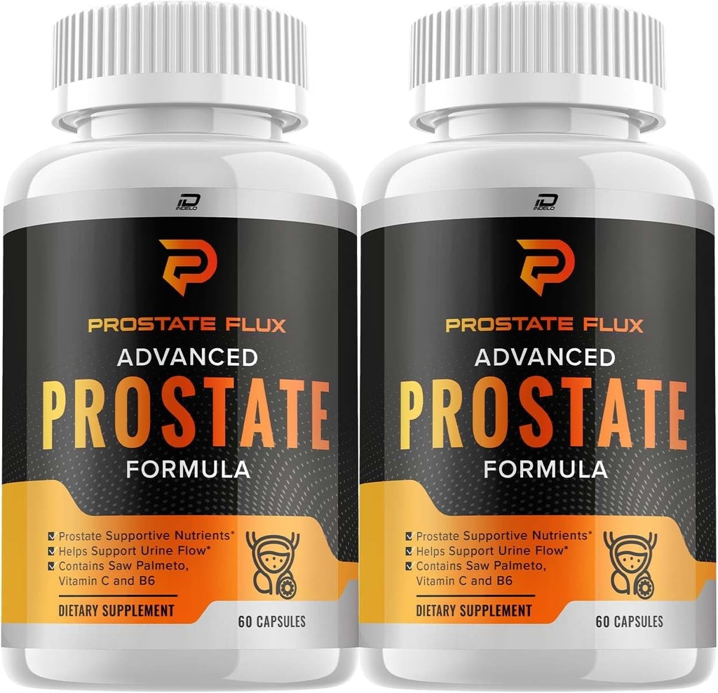 ProstateFlux Advanced Fórmula Capsules, ProstateFlux Wellness Fórmula, Soporte completo de la vejiga normal y las funciones, Prostate Flux Reseñas (2 Packs - 120 cápsulas)