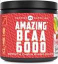 Increíble Nutrición Increíble BCAA 6000 Silencio 6 Gramos BCAA Per Serving TENIDO 30 Servimientos Polvo tóxico Cadena Suplemento Aminoácidos Subtítulos hechos en EE.UU. (Natural Fruit Punch)