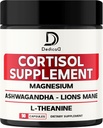 9in1 Cortisol Supplement - Ashwagandha and Magnesium Glycinate and Chelate - Brain Health ' Restful Night & Mood Balance - 90 Capsules Supply 45 Days