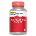 SOLARAY Red Yeast Rice Plus CoQ-10 & No-Flush Niacin Vitamin B-3, Healthy Heart & Cardiovascular Support, Non-Irradiated & Citrinin Free, 60 Day Money Back Guarantee, 90 Servings, 90 VegCaps