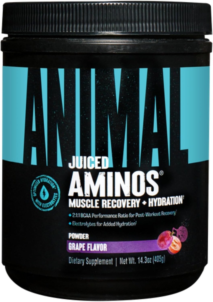 Animal Omega 3 &amp; 6 Suplemento con aceite de pescado " Aceite de Flaxseed Plus Aminoácidos Juiced BCAA/EAA Matriz para la recuperación - 30 Sirve cada uno