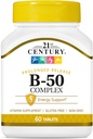 21st Century B 50 Complejo Prolonged Release Tablets, 60 Cuenta (Pack of 1)