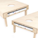 Barcaloo Cornhole Scoreboard Metal Decal with 2 Magnetic Score Keepers for Corn Hole Boards