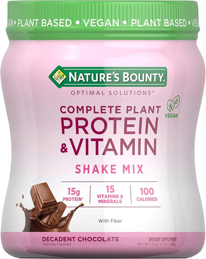 NB OS La variedad de plantas completas de la naturaleza Proteína de vitaminas mezcla, 12 piezas