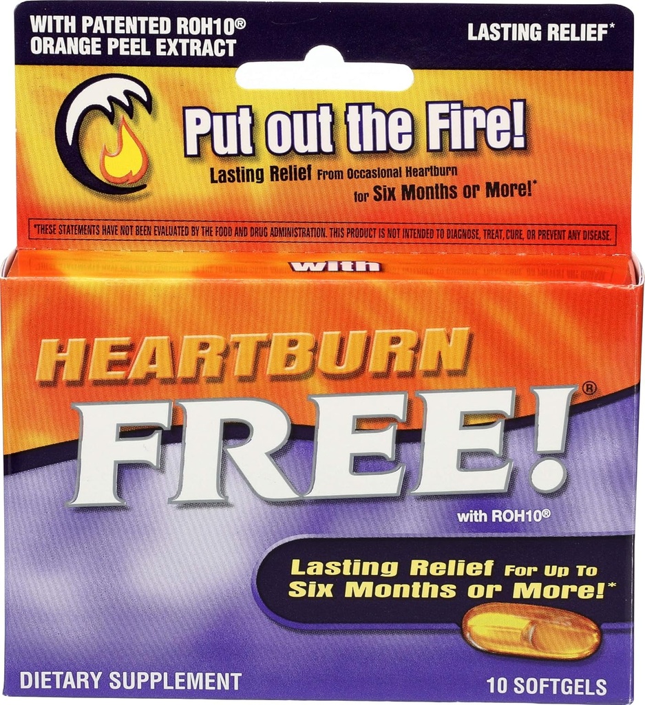 Terapia enzimática - Heartburn Free w/ ROH10 - 10 softgels