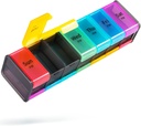 Extra Large Pill Organizer 2 veces al día, Big Weekly Pill Box Organizer, Huge 7 Day, AM PM Pill Case, Giant Daily Pill Container with 14 Compartment for All Meds (Double-Sided)