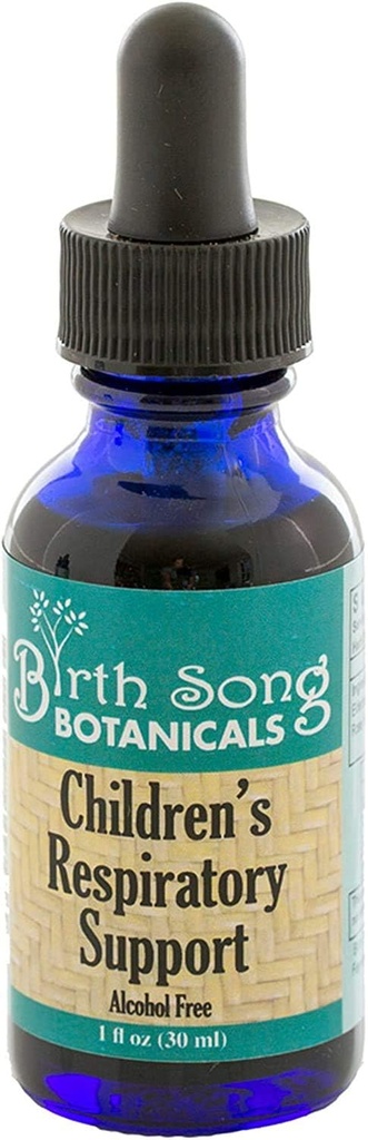 Canción de nacimiento Botánicos Apoyo respiratorio infantil Tintura con Elderberry, Herbal Immune Support Suplemento con Sambucus Nigra, Maximum Strength Liquid Drops for Respiratory &amp; Immune Support,1oz