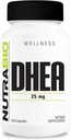NutraBio DHEA Supplement- for Men and Women- DHEA (25 mg) 120 Capsules