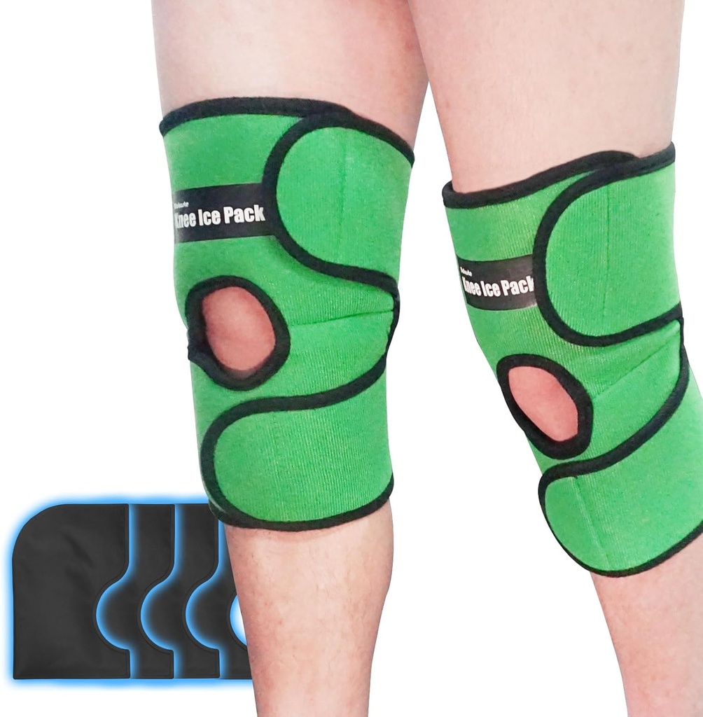 2 Packs Ice Pack for Knee Reusable, Gel Hot Cold Pack for Knee Replacement Surgery, Pain Relief Ice Packs Wraps for Swelling, Sports Injury, Bursitis, Arthritis,Bruises & Sprains Joint Pain