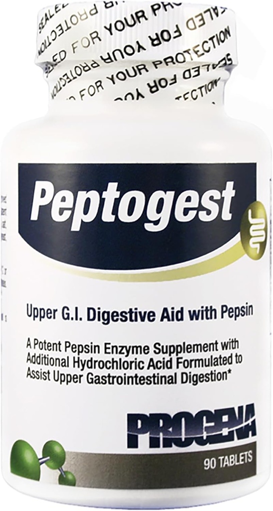 PROGENA - Peptogest - Alto G.I. Ayuda Digestiva (90 cápsulas)