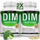 Suplemento de Dim 910 mg Plus Complejo BioPerine - Diindolylmetano para apoyar el equilibrio hormonal y el metabolismo estrógeno, ayuda con el acné de la menopausia PCOS Mejor creación de cuerpo de la piel, para hombres mujeres, 60 cápsulas