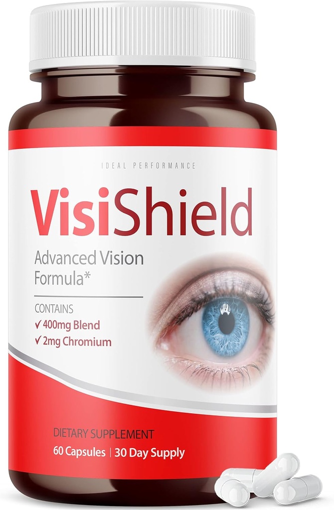 IDEAL PERFORMANCE Visishield Advanced Vision Formula for Eyes Supplement Pills Vitaminas (60 cápsulas)