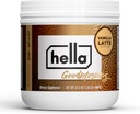 Hella Nutrition Goodmorning Coffee Alternative Caffeine natural with Mushroom Coffee Substitute ← Proteína, Collagen, Vitaminas B-12 &amp; D, Electrolitos, " Minerals  durable Non GMO (20 Servings, Vanilla Latte)