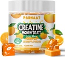 Cretina Monohydrate Chews Complex 6400mg for Men &amp; Women -Advanced Fórmula W/L-Taurine + Vitamina B12, Sugar Free Chewable Suplemento,60 Orange Softchews