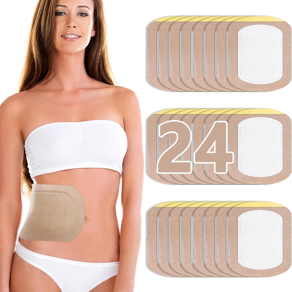 Caja de aceite de fundición, Patches de aceite de ricino desechables, pastillas de algodón orgánico autoadhesivos, recubrimiento anti leakage portátil sin lavado