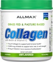 ALLMAX Nutrition Grass Fed & Pasture Raised Collagen with 10,000 mcg Biotin + 90 mg Vitamin C, Unflavored, 15.5 oz (440 g)