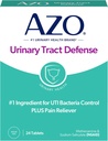 AZO Urinary Tract Defense Antibacterial Protection, FSA/HSA Eligible, Ayuda a controlar una UTI hasta que pueda ver a un doctor, de la marca de salud urinaria más confiada, 24 Cuenta (Pack de 1)