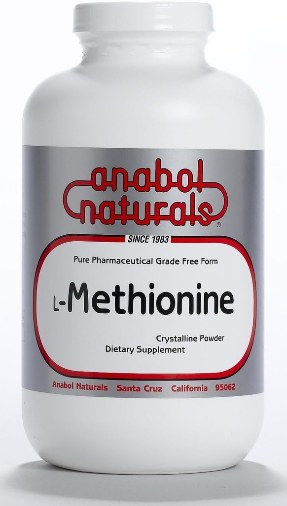 Anabol Naturals L-Methionine Forma libre Pura Crystalline 100 Gramos