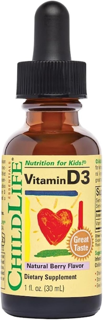 ChildLife Essentials - Vitamina D3 Mixed Berry 1 oz [Salud y Belleza]