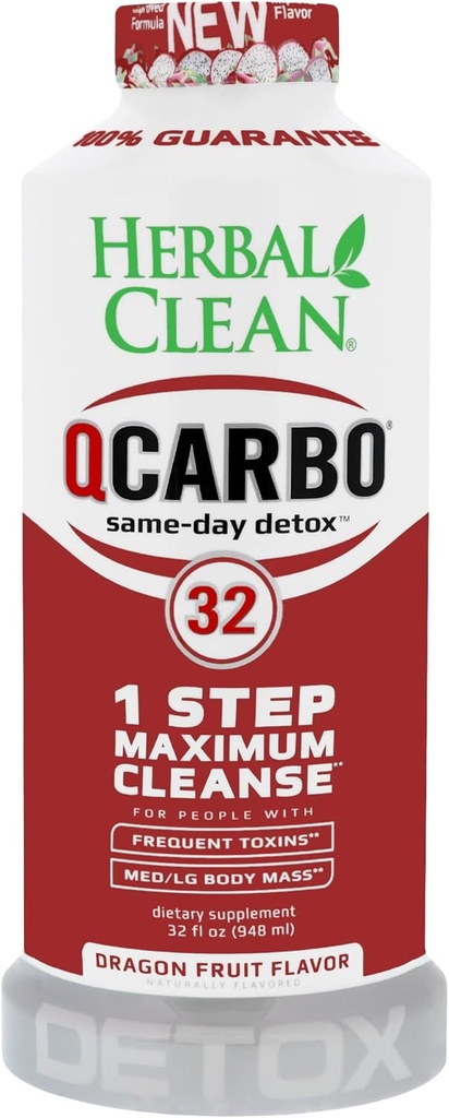 Herbal Limpio del mismo día bebida desintoxicante Premium, sabor de fruta del dragón, 32 Fl Oz