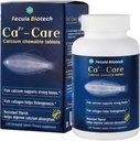 Natural Fish Scale Calcium Supplement for All Ages | Bone Health and Muscle Supplement | Effective Absorption, Strong Bones Density | 120 Chewable Tablet