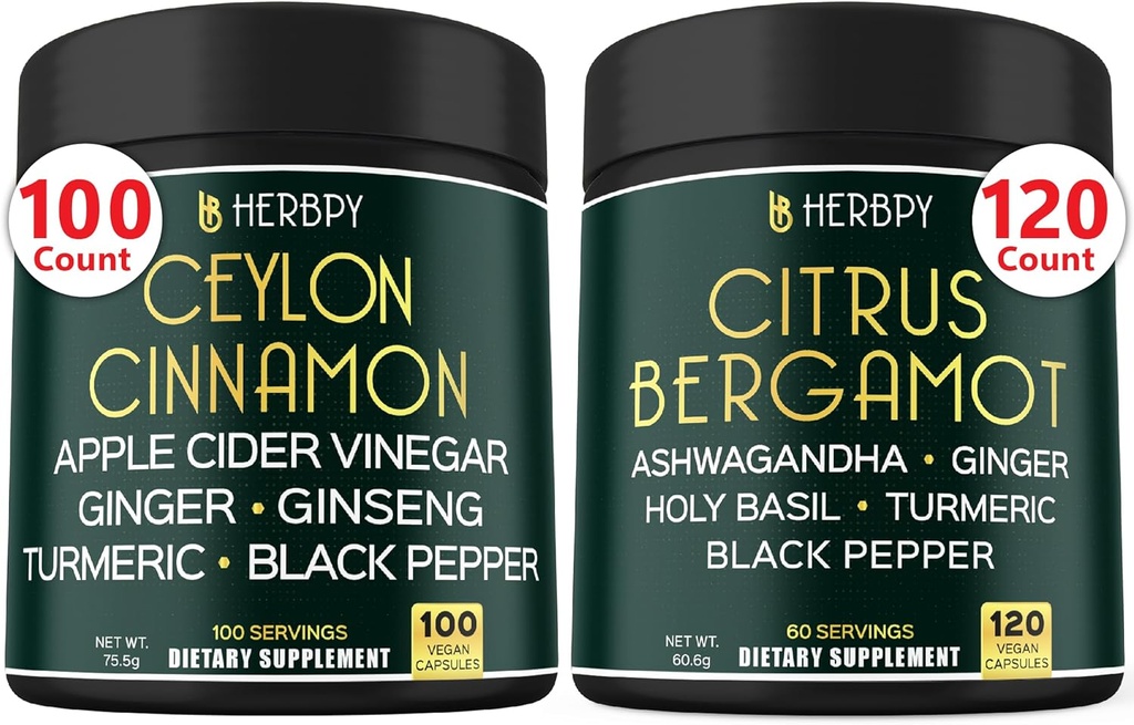 Bundle 6in1 Premium Ceylon Cinnamon Suplementos &amp; 6in1 Citrus Bergamot Suplemento