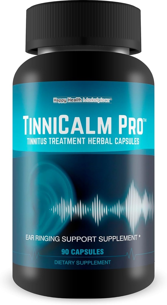 TinniCalm Pro - Nuestro Mejor Tratamiento de Tinnitus Capsules de hierbas - Tinnicalm Patches Capsule Suplemento - Natural Tinni Calm Patches Tinnitus Suplemento Alivio de Alivio de Tinnitus - Nuestro Mejor Alivio de Anillo para Anillo