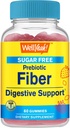 WellSí Azúcar Gummies de fibra gratis para adultos (4g) sufrimiento digestivo ←Prebiótico Fiber Suplemento Silencio 60 Conde