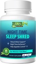 Pérdida de peso del sueño del tiempo de la noche de la ayuda del sueño encogido rápido quemador de grasa, Melatonin L-theanine Cla Ashwagandha Valerian Root 5HTP Pill, Appetite Suppressant Metabolism Booster Calm Suplemento para Mujeres Hombres, 60 cápsulas