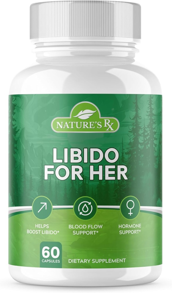 El RX de la naturaleza tórax Libido Booster de la naturaleza para las mujeres para impulsar, la pasión, reducir la sequedad y la sensibilidad de Altura ¦ Dong Quai + 13 potentes ingredientes  durable 100% naturalmente Fuented - 60 píldoras