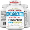 Neuropatía Soporte Nerve Suplemento con 600 mg Ácido Lipoico Alfa Puro - Fórmula de Fuerza Máxima, Fortalecer Nerves en Fingers, Manos, Dedos, & Pie - Mejor Alivio Periférico - 120 cápsulas