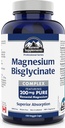 Suplementos de la Cumbre - Complejo Bisglycinate de Magnesio 200 mg, 150 cápsulas vegetales - Ayudas en el desarrollo y mantenimiento de huesos y dientes - Mantener una función muscular adecuada " Ayudas en la formación de tejidos