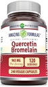 Increíble Nutrición Quercetina 800 Mg con Bromelain 165 Mg Veggie Capsules Suplemento ← No-GMO Silencio Gluten Libre Silencio Hecho en EE.UU.