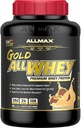 ALLMAX Gold ALLWHEY, Chocolate Peanut Butter - 5 lb - 24 Gramos de Protein Por Scoop - Gluten Free, Low Carb & Low Sugar - Aprox. 71 Servimientos