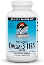 Source Naturals ArcticPure Omega-3 Fish Oil 1125mg Ultra Potency Maximum Strength EPA + DHA for Heart, Joint, Brain & Immune Health - 120 Softgels