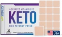 Keto Patch con metilcobalamina B12 y vitamina Guarana B12 Patch for Energy - 30 Day Supply Keto &amp; Vitamina B12 Patches - Made in The USA