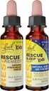 Kids Day &amp; Night Bundle, Bach RESCUE Remedy Kids Dropper [y] RESCUE Sleep Kids Dropper- 2-Pk, Stress Relief & Sleep Support with Natural Flower Essences, Homeopathic, Non-Alcohol Formula, 10mL Ea