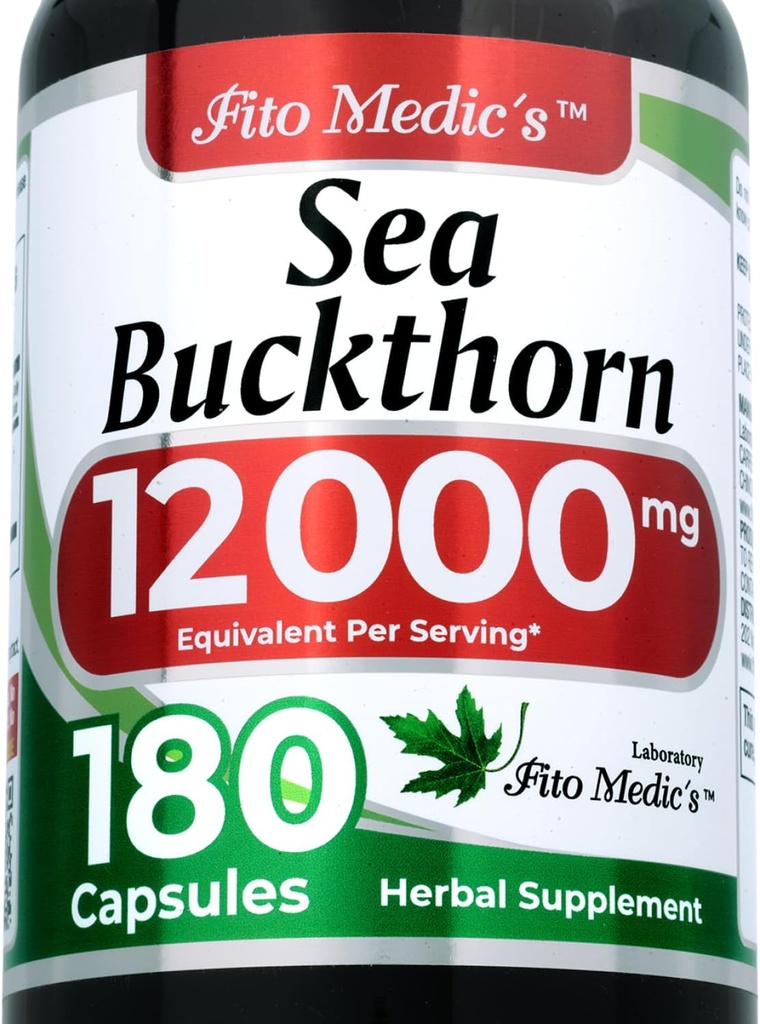 Lab ← mar Buckthorn ←180 cápsulas TEN 12000 mg TENGA 7 mar Buckthorn TENIDO Seabuckthorn Suplemento TEN Omega 7 Suplemento TEN Ultra alta Absorción.
