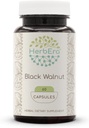 HerbEra Black Walnut 60 cápsulas, 500 mg, Black Walnut (Juglans Nigra) Dried Hull (60 cápsulas)