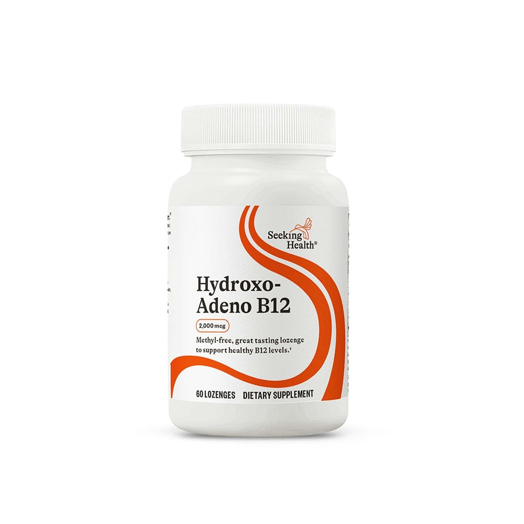 Buscando Salud Hydroxo-Adeno B12, 2000 mcg, libre de metil, soporta energía, foco, metilación, detox &amp; homocysteine. Vegano, Vegetariano (60 lozenges)