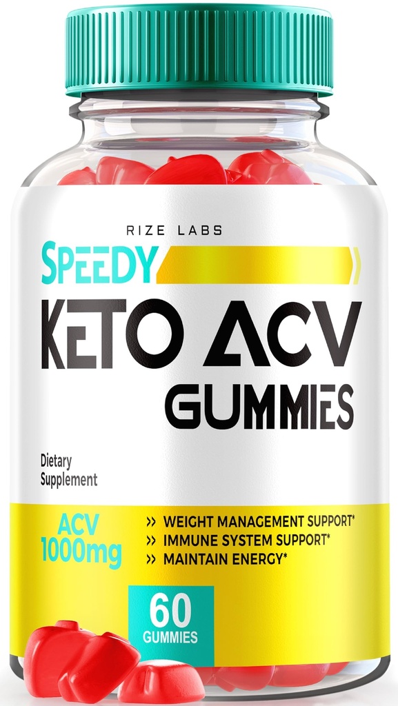 rize labs - Speedy Extreme Keto Plus ACV Gummy for Advanced Weight Loss with Apple Cider Vinegar 2000mg Suplemento (60 Gummies)