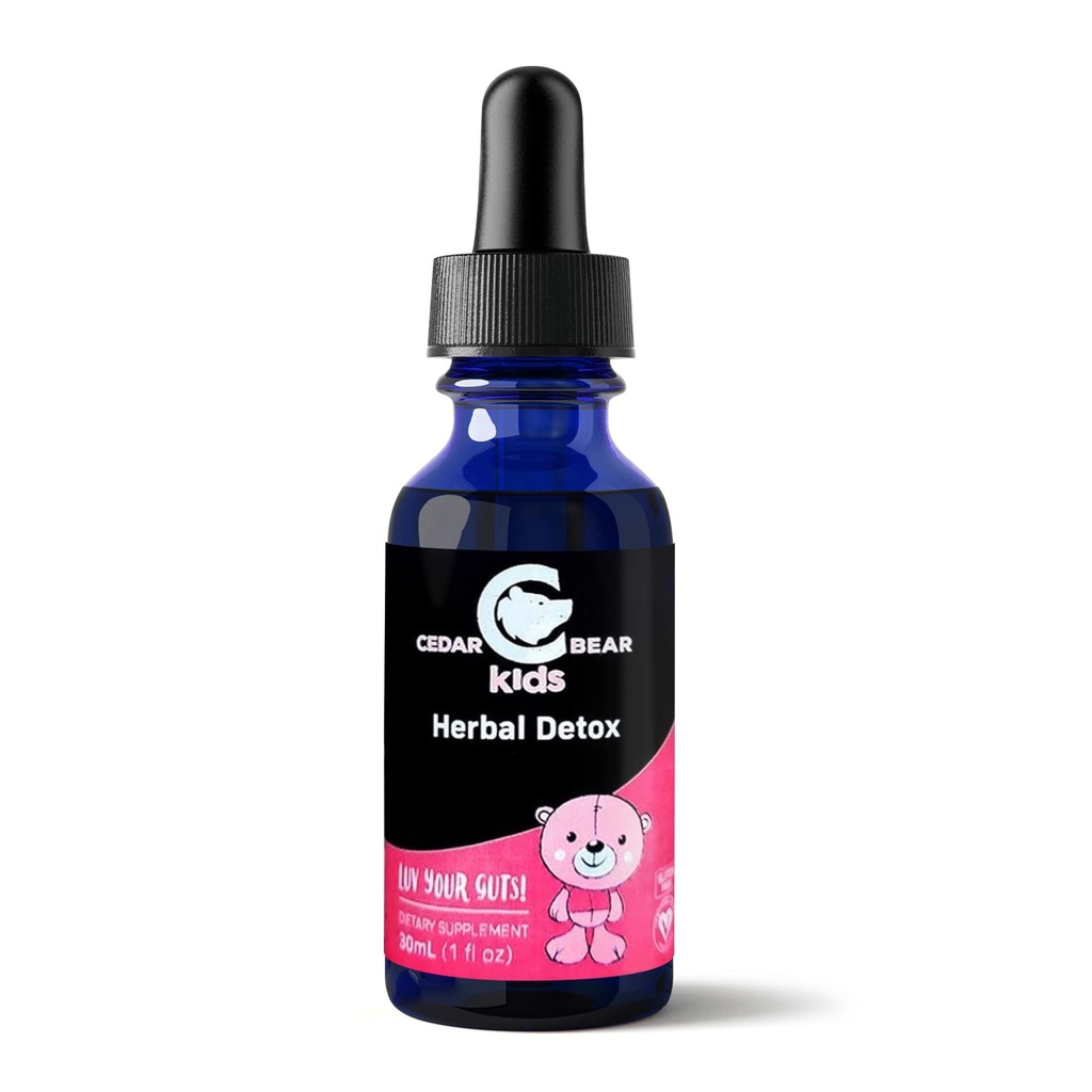 Detox de oso de cedro para niños es un suplemento herbal líquido que ayuda al sistema inmunitario " protege a los órganos Que son a menudo afectados 1 fl oz / 30 ml