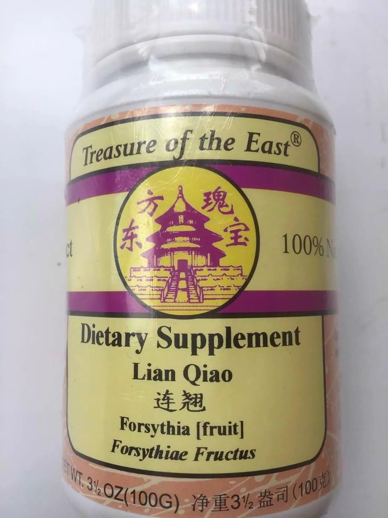 Tesoro de Oriente, Forsythia Fruit - Lian Qiao (5:1 Granulos de Extracto de Hierba Concentrado, 100g)