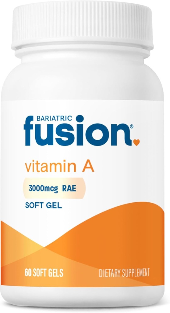 Vitamina A de Fusión Bariat, 3000 mcg de Retinyl Palmitate, suplemento de cirugía poscaria, 60 conde