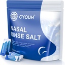 120PCS Salt Saline Packets Sinus Nasal Rinse para Neti Pot, individualmente Wrapped 2.34G Nasal Wash Irrigation System Nose Cleaner Saline Refill Packets