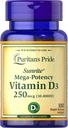 Pride Vitamina D3 10,000 UI-100 Softgels