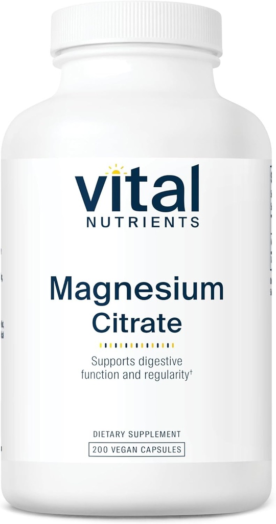 Vital Nutrients Magnesium Citrate 150mg ← Promueve la Relajación Silencioso, Hueso, Corazón, Muscle, Kidney, " Nerve Health* ← Vegan Suplemento TENIDO , Lácteo, Soy Gratis