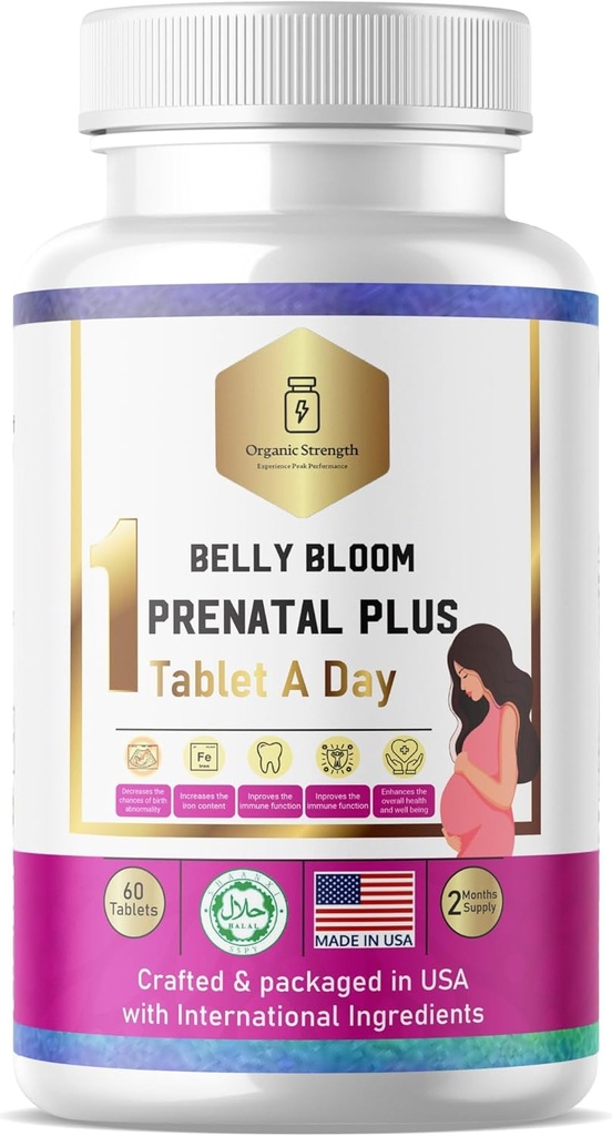 Multivitamina prenatal con Hierro – Suplemento Multivitamínico de Mujeres para los niveles más altos de hierro y más.