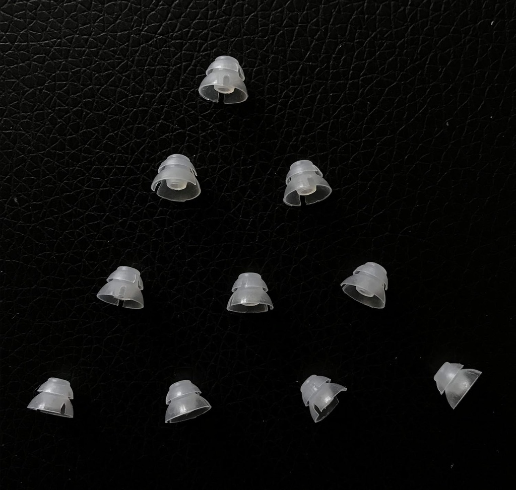 Jungle Care® (6mm Small * 10pc) Double Layer Magic Hearing Aid Domes Comfortable PSAP (Personal Sound Amplifiers Product) Kit Consejos de oído Invisible, Perfect for Open Air (Open fit), excepto para RIC